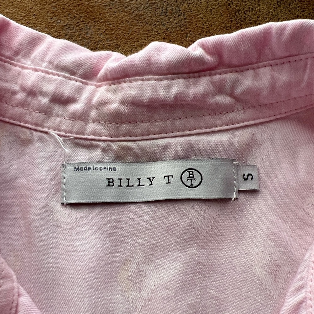 Elegant Billy T Pink Button Down Patterned Shirt.… - image 3